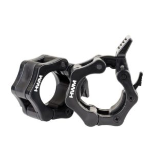 Collarines Pinza Tope Para Barra Olimpica I Hwm - Negro