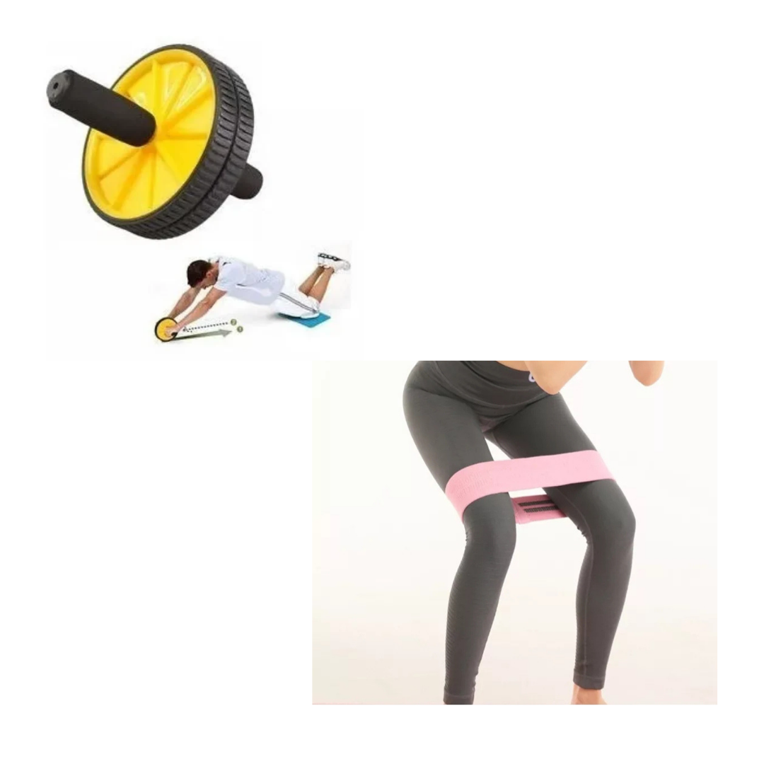 Pack Rueda Abdominal Eco + Band Glute 23kg