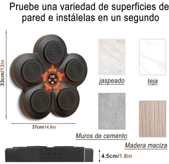 Tablero De Boxeo Musical Carga USB Niños Y Adultos - Imagen 4
