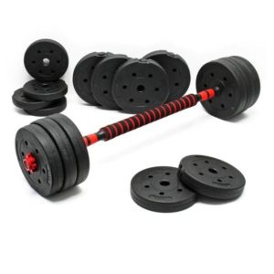 Set 30kg Mancuernas Eco Rojo