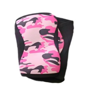 Rodillera Neopreno Powerlifting 5mm (Par) | Camo Rosa