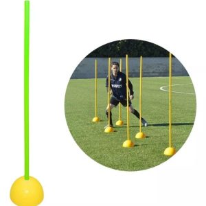 4 Bastones + 4 Bases De Agilidad Slalom Muuk