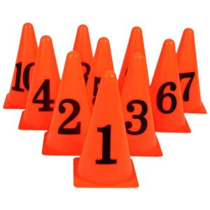 Set 10 Conos Numerados del 1 al 10
