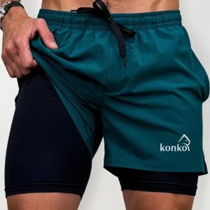 Short Deportivo 2 En 1 Green | KONKO