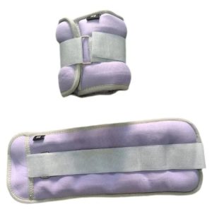 Tobilleras Muñequeras Pesas De Arena Par 1kg (Total 2kg) Neopreno | Morado